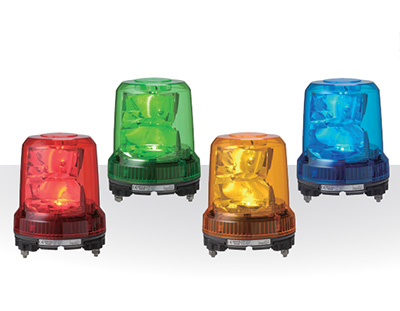 パトライト 大型LED回転灯 RLR AC100V-240V 7.8W φ162mm 取付ピッチ
