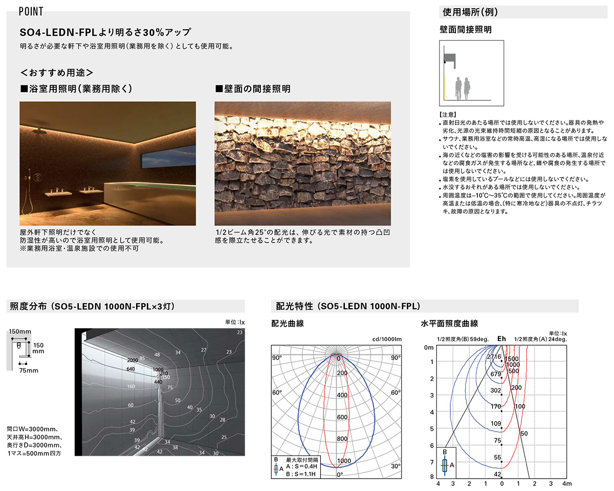 DNライティング 屋外用SeamlesstypeLED照明器具 SO5-LEDN 光源一体型