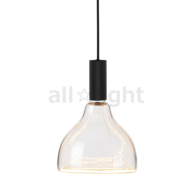 ｗｅｌｌ ｌｉｔ　ウェルリット ペンダントライト+LEDランプセット 調光 引掛シーリング 440lm 6W 電球色2200K　SPIN PENDANT BLACK+AZURE S-CURVE