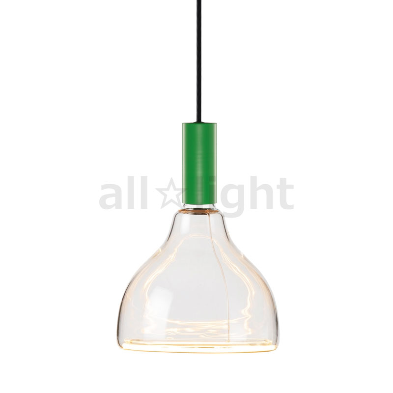 ｗｅｌｌ ｌｉｔ　ウェルリット ペンダントライト+LEDランプセット 調光 引掛シーリング 440lm 6W 電球色2200K　SPIN PENDANT GREEN SERENE+AZURE S-CURVE