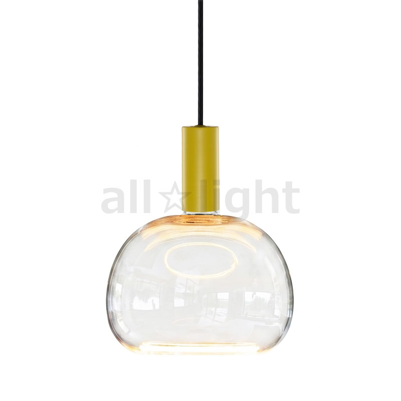 ｗｅｌｌ ｌｉｔ　ウェルリット ペンダントライト+LEDランプセット 調光 引掛シーリング 430lm 6W 電球色2200K　SPIN PENDANT MERRILY CELERY+AZURE SOFT