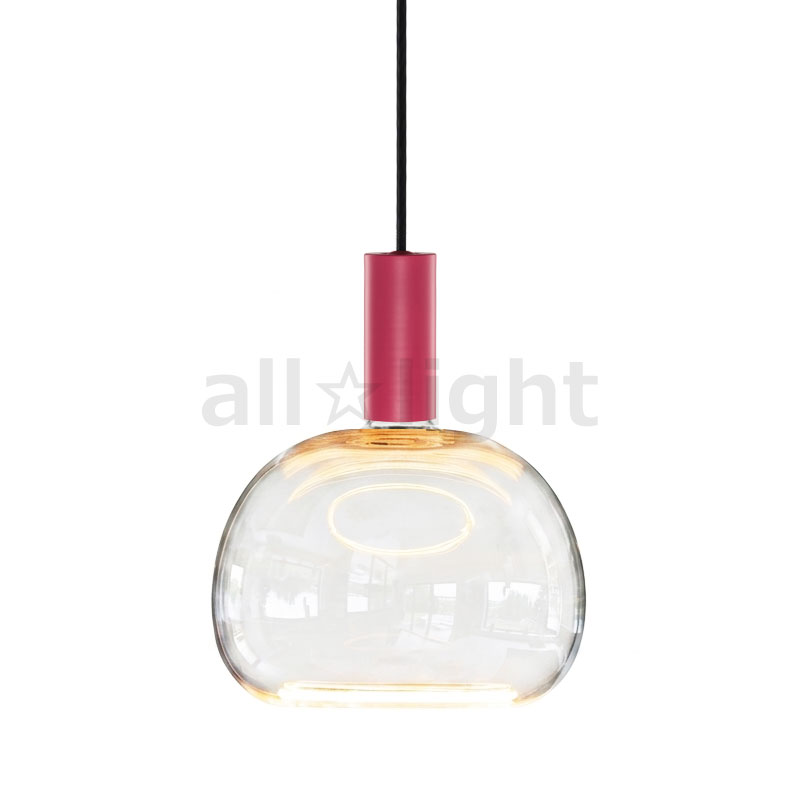 ｗｅｌｌ ｌｉｔ　ウェルリット ペンダントライト+LEDランプセット 調光 引掛シーリング 430lm 6W 電球色2200K　SPIN PENDANT PINK POSITIVE+AZURE SOFT
