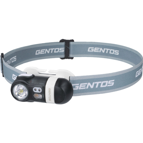 ＧＥＮＴＯＳ　Star gazerシリーズ 薄型LEDヘッドライト 高輝度チップタイプ白色LED・暖色LED・赤色LED IPX5 最大550lm USB充電式(Type-C)　STG-02R | GENTOS