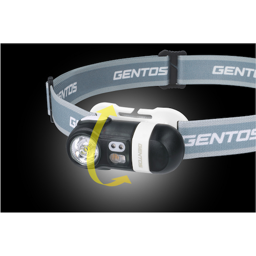 ＧＥＮＴＯＳ　Star gazerシリーズ 薄型LEDヘッドライト 高輝度チップタイプ白色LED・暖色LED・赤色LED IPX5 最大550lm USB充電式(Type-C)　STG-02R | GENTOS | 02