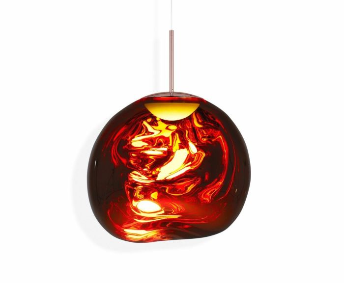 Tom Dixon - Ｔｏｍ Ｄｉｘｏｎ トム・ディクソン シャンデリヤともし火 メルト50シャンデリヤLED 調光 かかわり合い上昇限度 3000K コッパー LED内蔵 MELT 50 PENDANT LED COPPER-OC 照明、電球-ペンダントライト