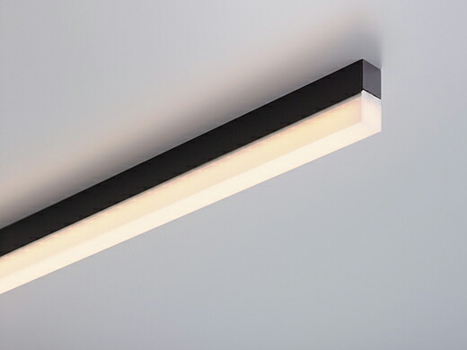 ＤＮライティング　TRIM LINE LED照明器具 間接照明 TRE2-APD 調光兼用型 本体色:黒(ブラック) 全長1500mm 電球色(3000K）　TRE2-1500L30-BK-APD ※受注生産品