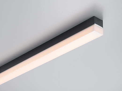 ＤＮライティング　LED照明器具 間接照明 TRH S-FPL 調光兼用 スクエア型カバー 1000mm 本体:黒色 電球色(2800K) 自然発光型　TRH1000SH27S-BK-FPL ※受注生産品