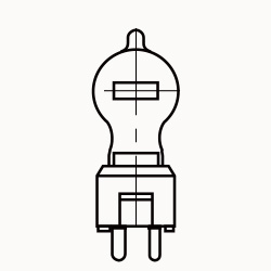 USHIO　光学機器・舞台照明用 ハロゲンランプ(電球) 100V 500W GY9.5口金 12,500lm 3,200K　JCD100V500WC | ウシオ電機 | 01