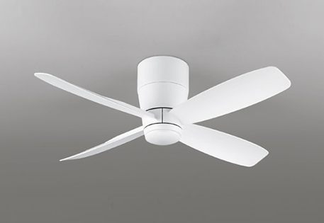 ＯＤＥＬＩＣ　シーリングファン　DC MOTOR FAN　4枚羽根　直付・短羽根　簡易結線型　リモコン付　オフホワイト　WF810P1