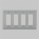 パナソニック　フルカラー配線器具 新金属プレート 標準プレート 2連用 4コ用（3コ 1コ用）　WN7574 - 42