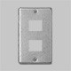 パナソニック　フルカラー配線器具 新金属プレート 標準プレート 2連用 4コ用（3コ 1コ用）　WN7574 - 11
