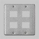 パナソニック　フルカラー配線器具 新金属プレート 標準プレート 2連用 4コ用（3コ 1コ用）　WN7574 - 14