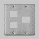 パナソニック　フルカラー配線器具 新金属プレート 標準プレート 2連用 4コ用（3コ 1コ用）　WN7574 - 13