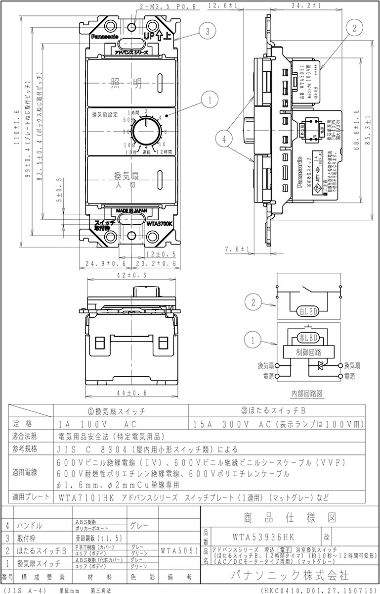 Panasonic パン・チルト 回転台 3CCDコンバーチブルカメラ
