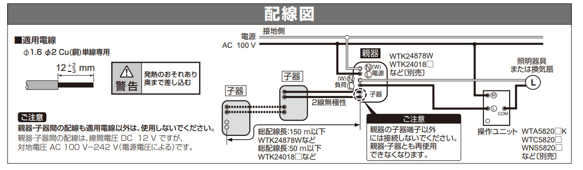 Panasonic（パナソニック） 天井取付熱線センサ付自動スイッチ 広角