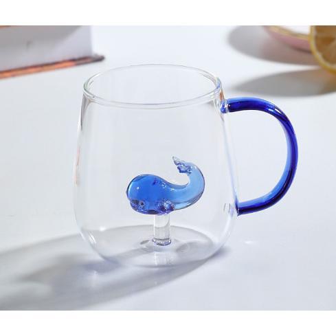 おしゃれ3Dガラスコップ ギフトにも◎ くじら ボデガ イルカ グラス
