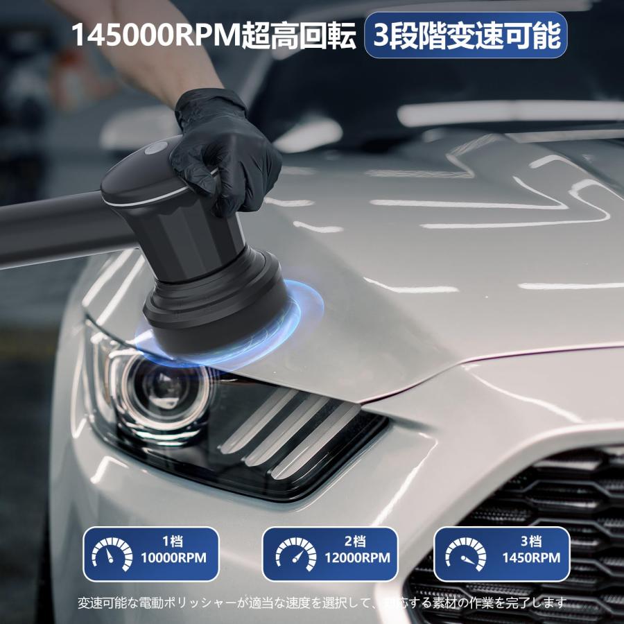 電動ポリッシャー コードレス 【2026新款 Type-C充電式】ダブル