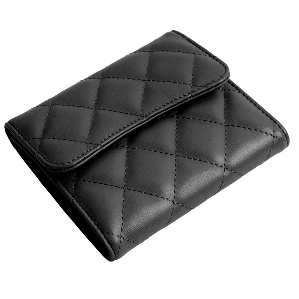 二つ折り財布 レディース おしゃれ かわいい 小さめ ブランド 牛革 キルティングレザー財布 フラップ キルティング レザー コンパクト