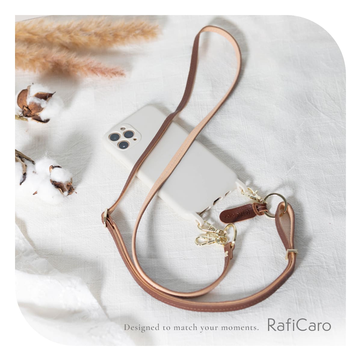 RafiCaro（ラフィカロ） ショルダーストラップ ベルト イタリアン