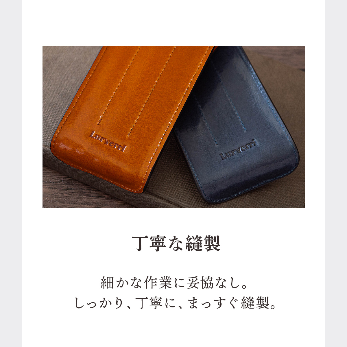 本革 ペンケース 3本差し 筆箱 革 万年筆 ボールペン オイルイタリアン
