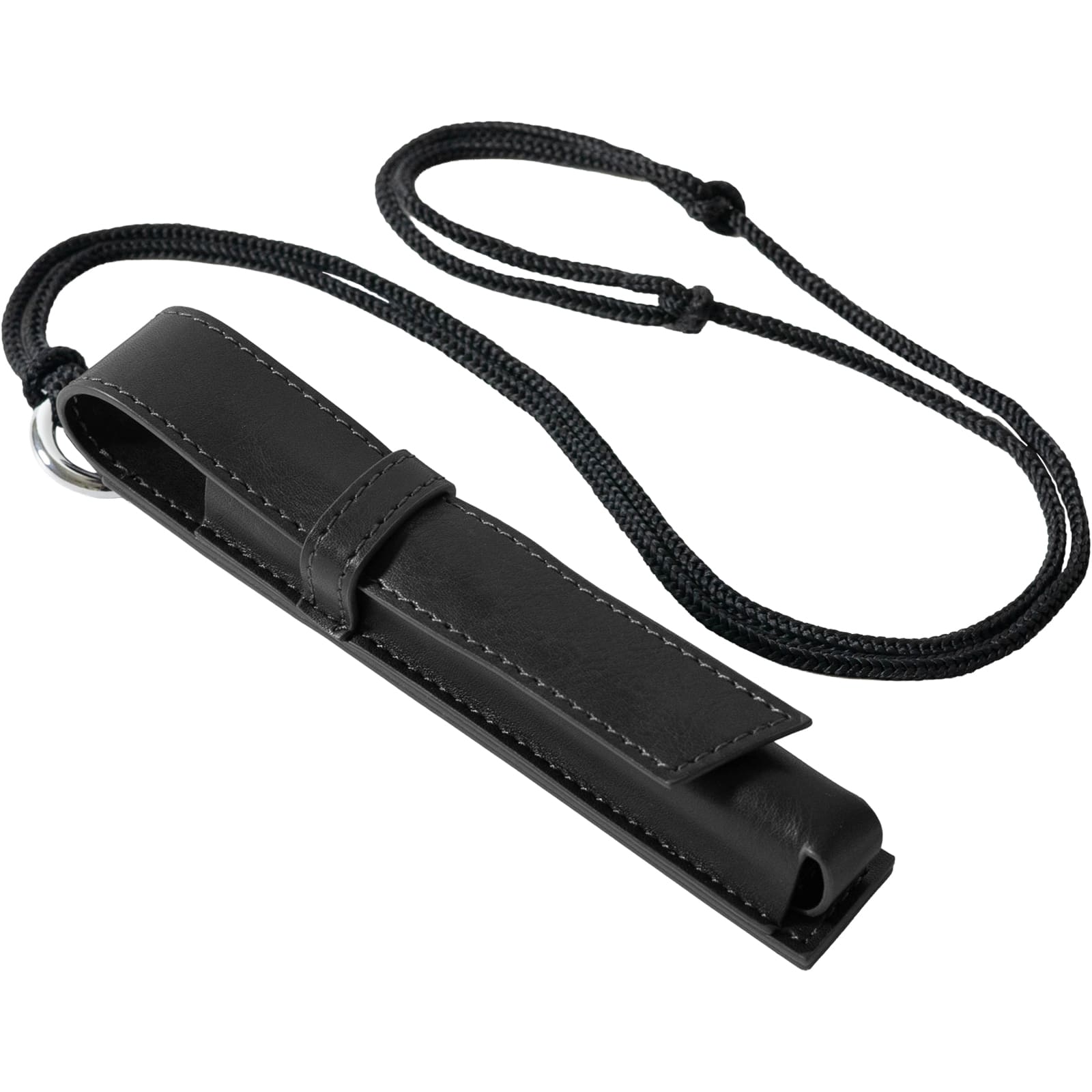 ネックストラップ付き シングルタイプ フタ付き 万年筆ケース 高見え