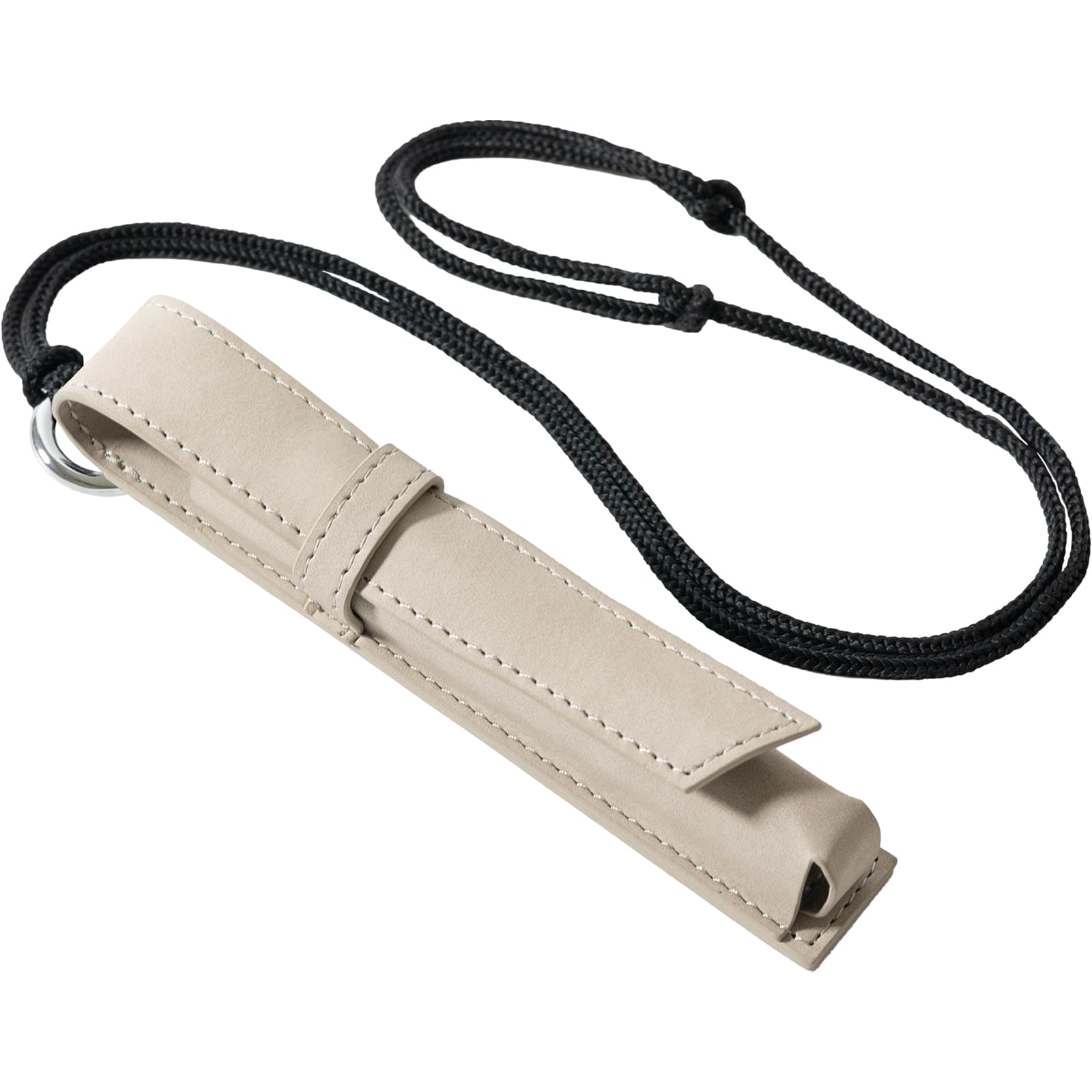 ネックストラップ付き シングルタイプ フタ付き 万年筆ケース 高見え