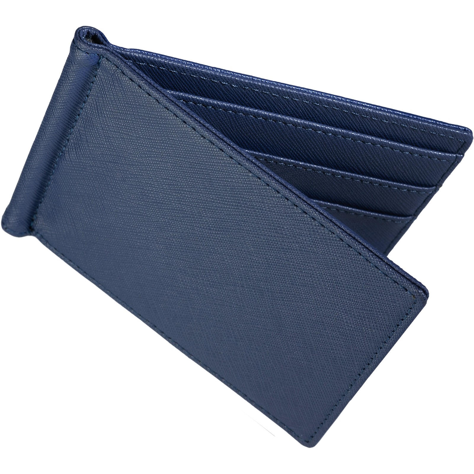 ✨美品✨サンローラン 長財布 折り財布 レザー ネイビー 札入れ マネークリップ DomTeporna マネークリップ メンズ 革 ブランド おしゃれ 牛革