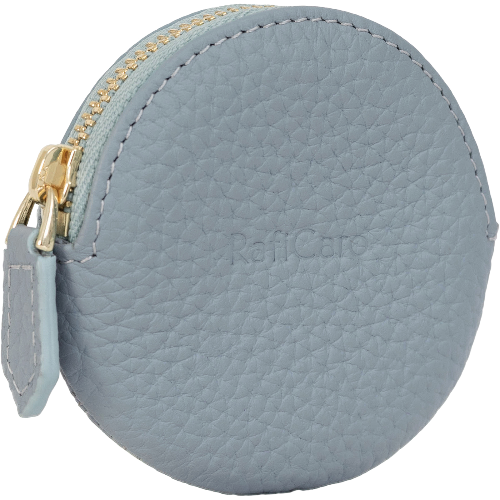 RafiCaro（ラフィカロ） 本革 コインケース 丸型 YKKファスナー 小銭