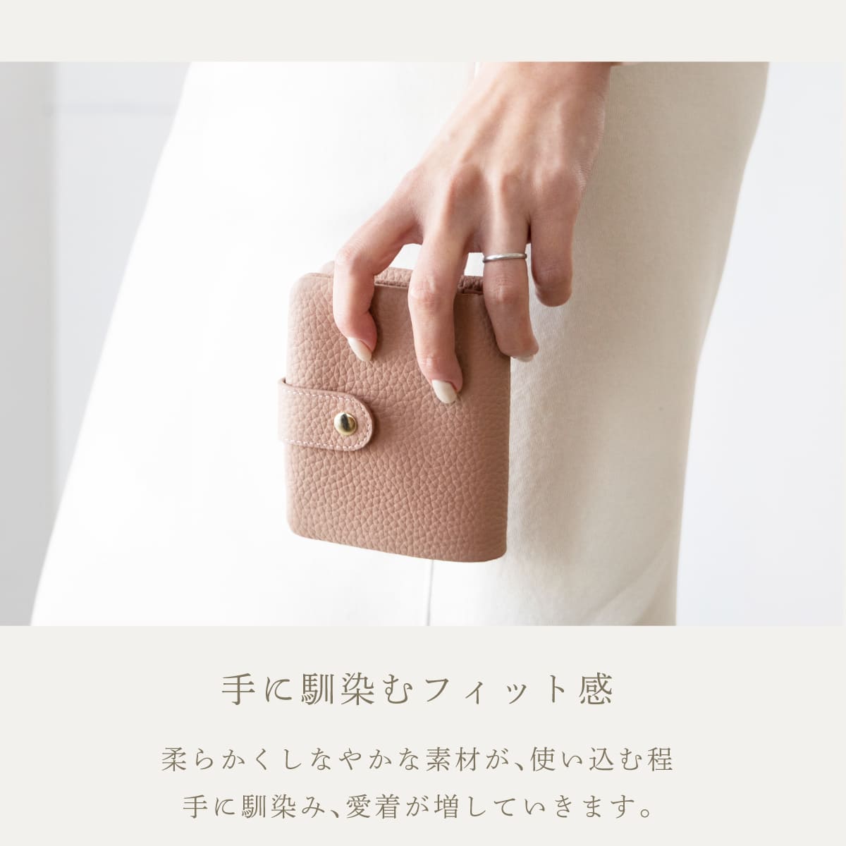 RafiCaro（ラフィカロ） 二つ折り財布 レディース 本革 レザー 財布