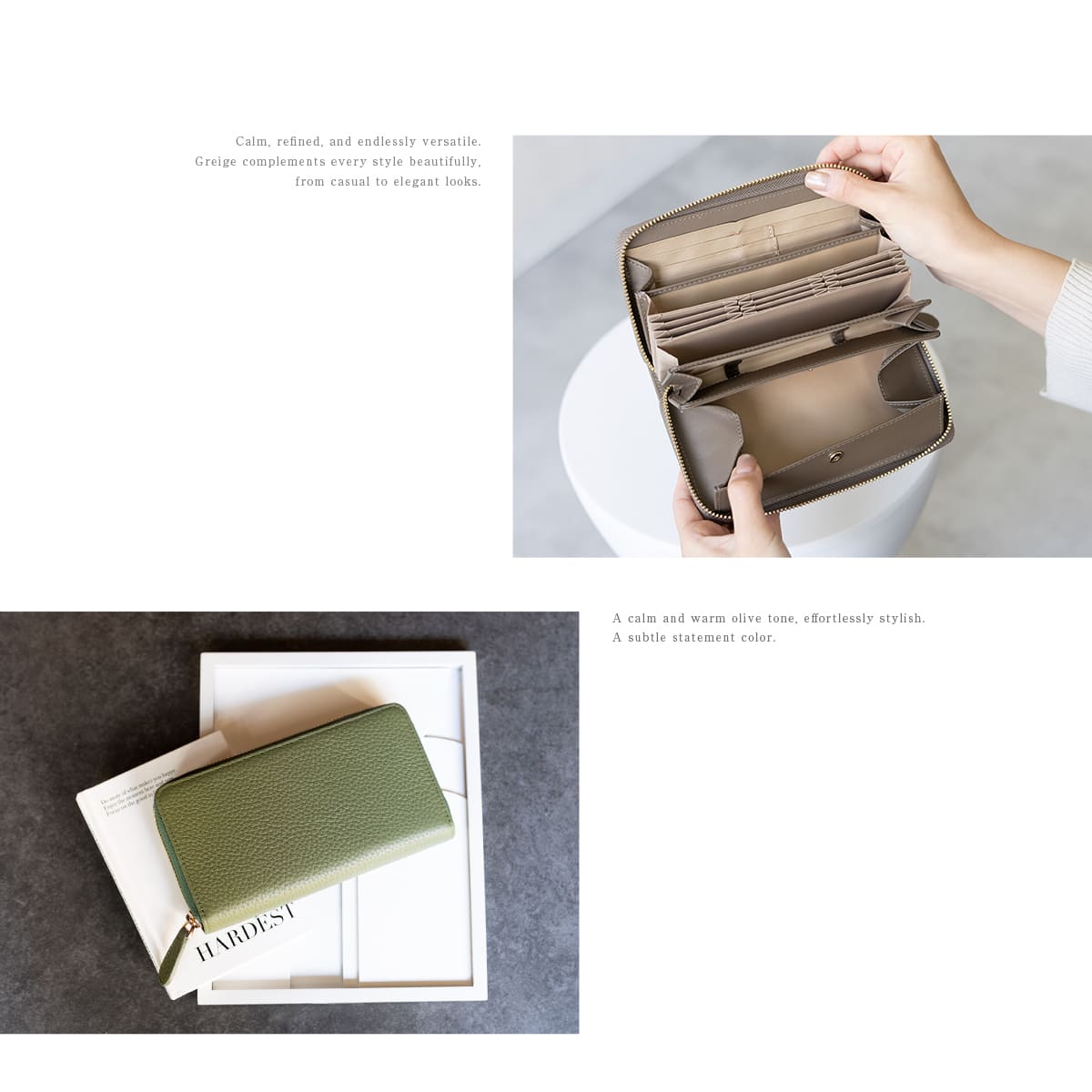 長財布 レディース 本革 薄型 コンパクト 大容量 ラウンドファスナー ボックス型小銭入れ 財布 RafiCaro 関連画像4