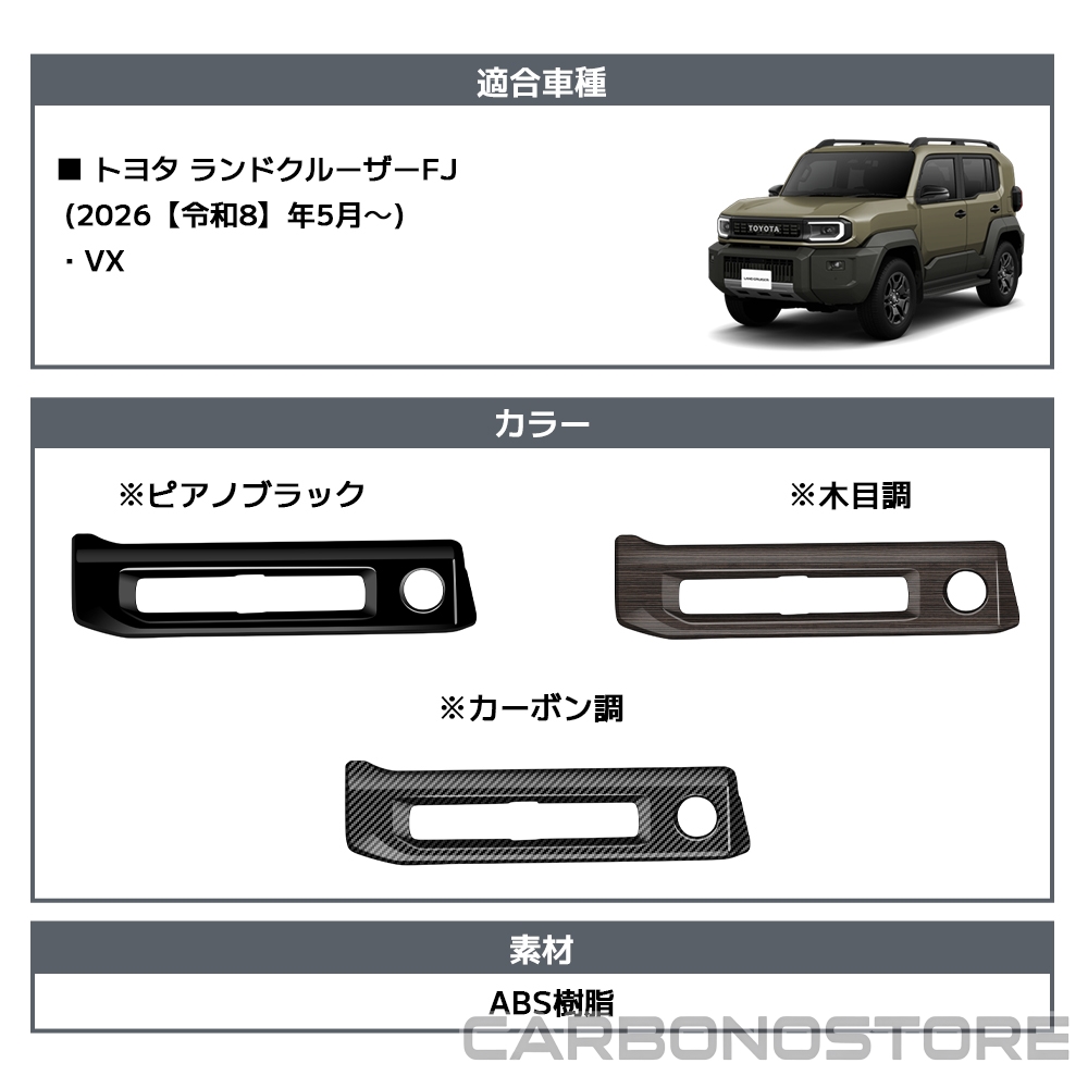 ランドクルーザー FJ ランクルFJ 専用 内装 パーツ インテリアパネル