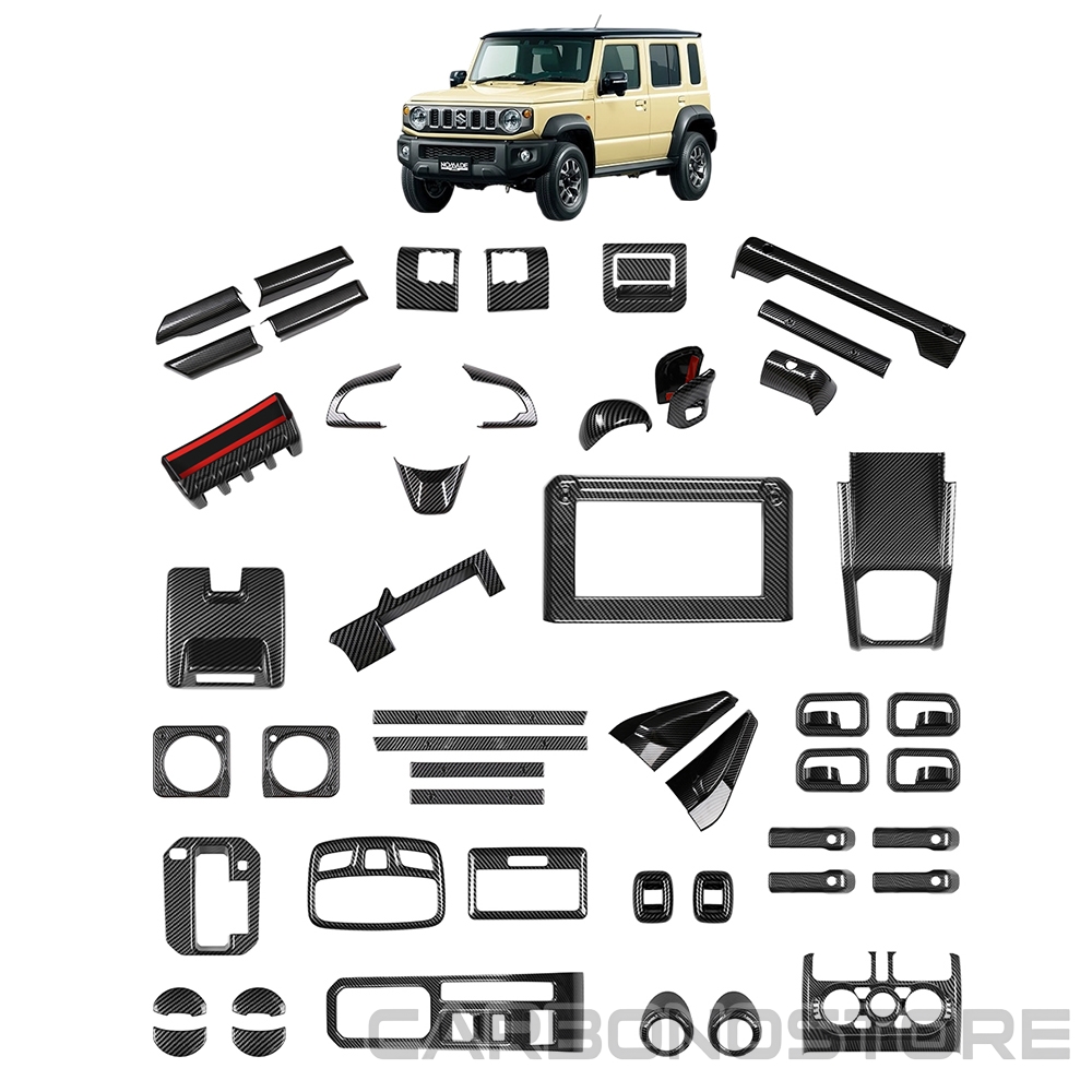 ジムニー　内装品　5点セット　JB64、JB74用 ジムニーノマド 5ドア パーツ インテリアパネル 18点セット 46pcs AT車