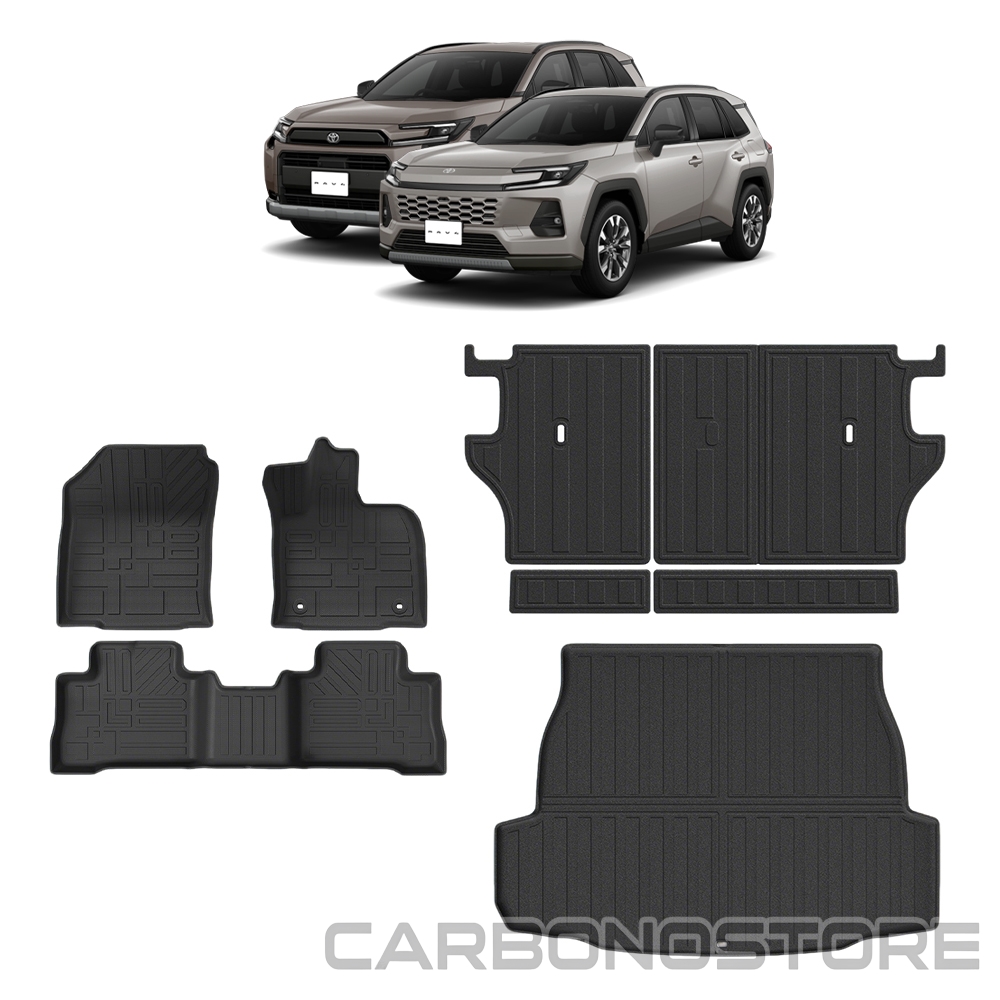 新型 RAV4 60系 パーツ フロアマット+フルカバーラゲッジマット シート
