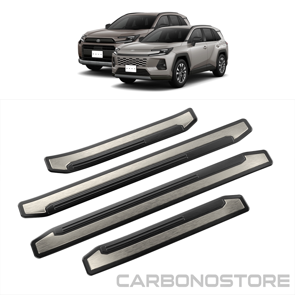 新型 RAV4 60系 スカッフプレート 4点セット サイドステップ 外側