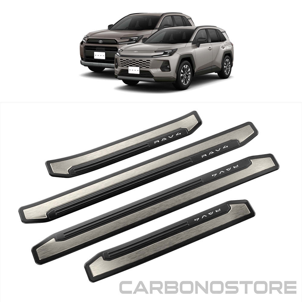 新型 RAV4 60系 スカッフプレート 4点セット サイドステップ 外側
