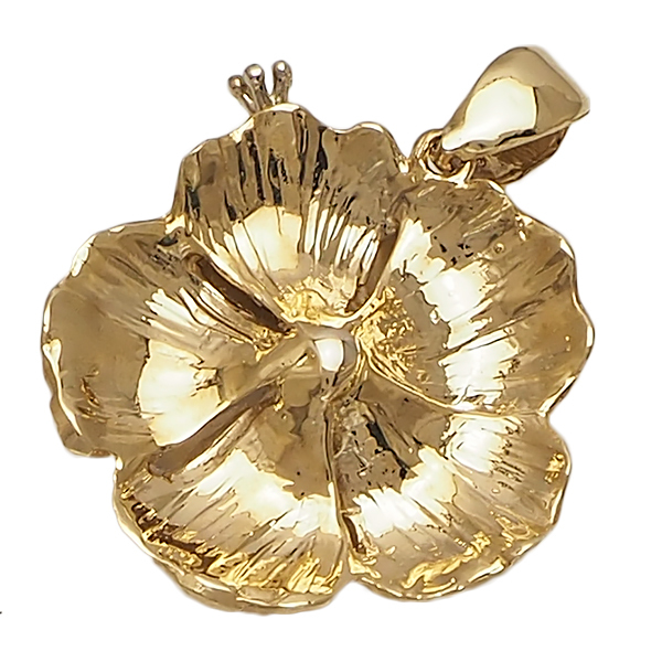 ハワイアンジュエリー⭐ハイビスカス⭐ペンダントトップ⭐14K⭐ゴールド ハワイアンジュエリー ペンダント トップ 14K ゴールド