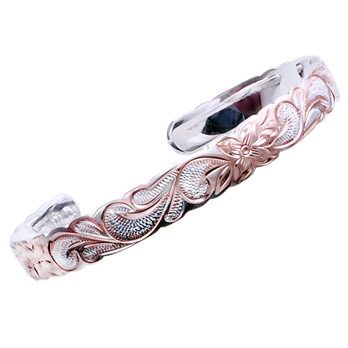 ハワイアンジュエリー バングル 腕輪 ハワイアンスクロールカット