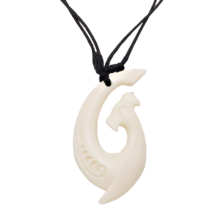 フィッシュフック ボーンカーヴィング マオリヘイマタウ ハンマー  