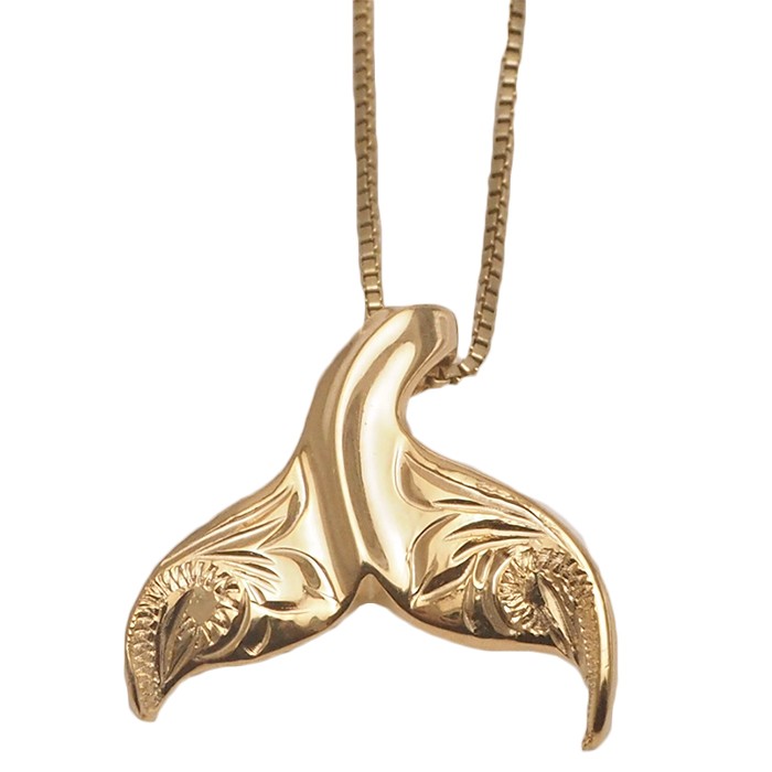 ハワイアンジュエリー　ペンダントトップ　14K　ホエールテール　現状品 楽天市場】【K14 ホエールテール ペンダントトップ】チェーン
