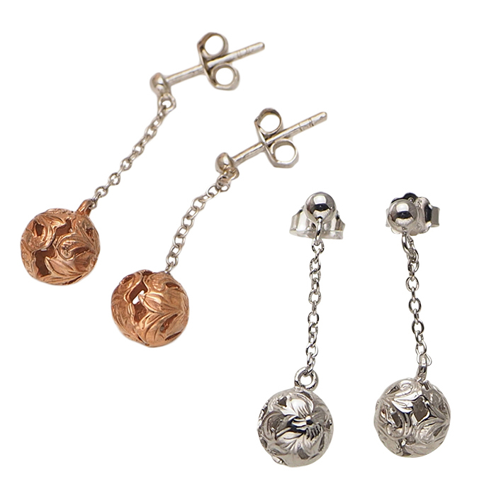 プレゼントにも最適 ハワイアンジュエリー ピアス シルバー