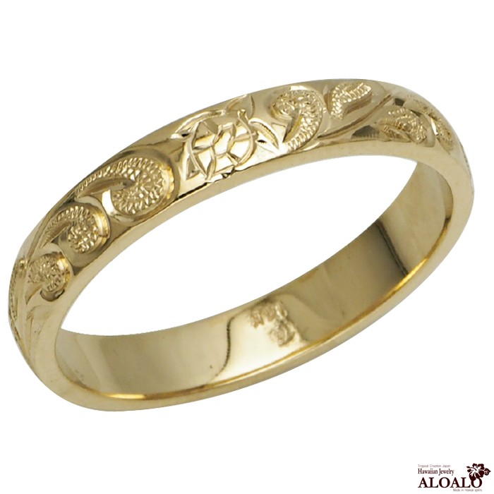 ハワイアンジュエリー リング 指輪 結婚指輪 オーダーメイド 重厚な