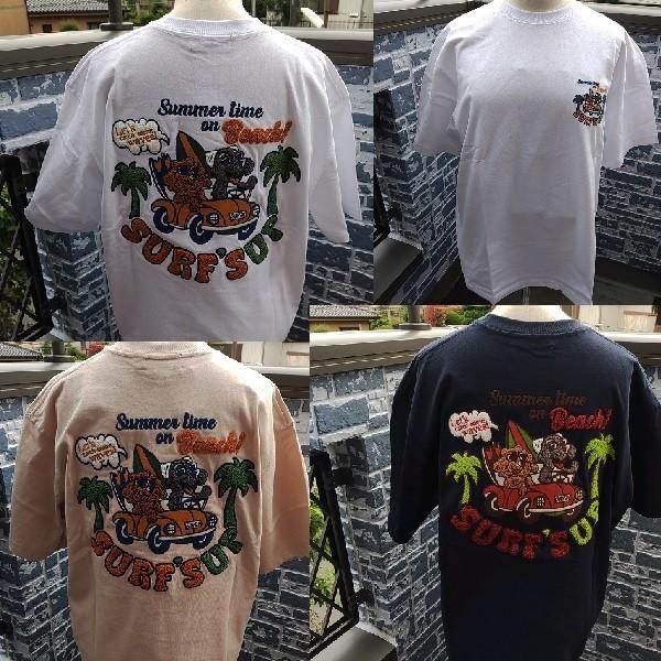 SURF'S UP 新柄割引 ハワイアンTシャツ サーフズアップ CAR DOG SS