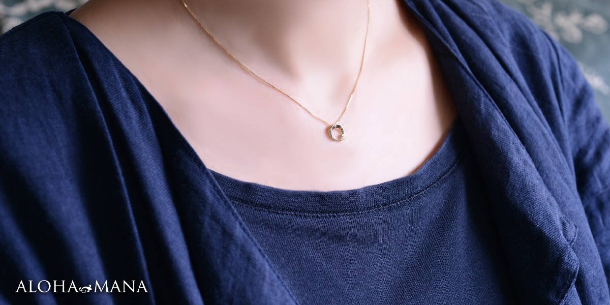 刻印可能》Moonハワイアンネックレス [316L] ハワイアン
