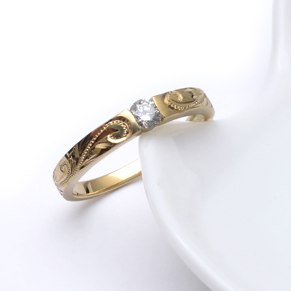 ALOHA MANA ハワイアンジュエリー 指輪 リング レディース 18金 k18 一