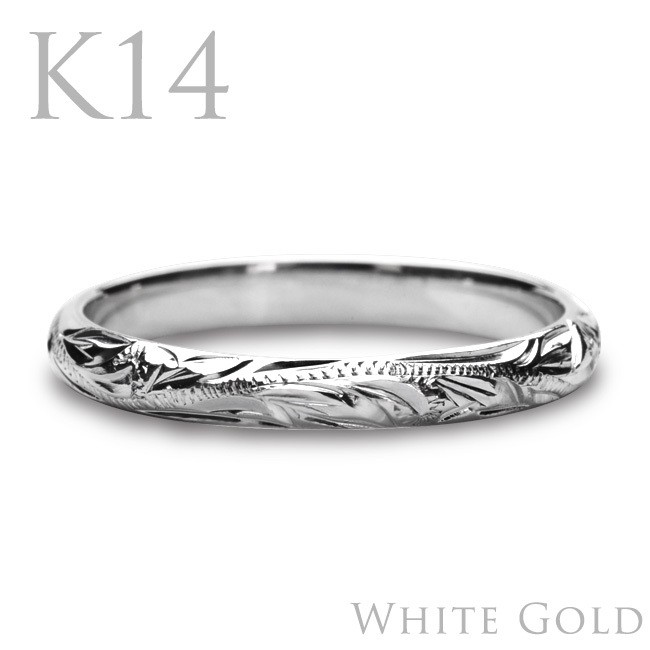 ハワイアンジュエリー指輪 リングレディース メンズ 14金 K14