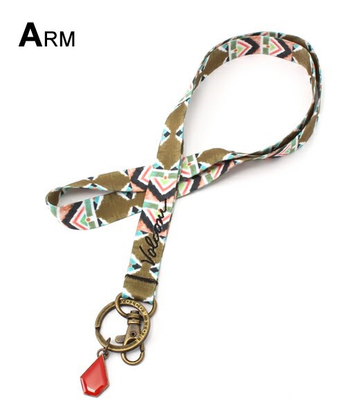 ボルコム 人気ブランド レディース ネックストラップ HALL MONITOR LANYARD アクセサリー 携帯 青系 ボタニカル 花柄 おすすめ ギフト  VOLCOM E6711605｜aloheart｜03