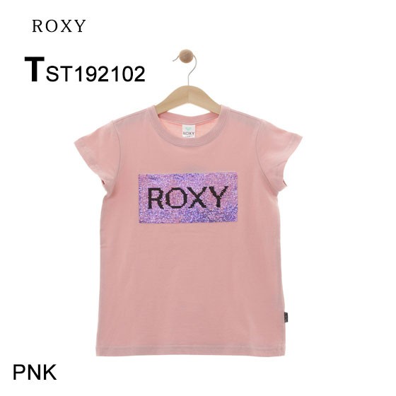 ロキシー Tシャツ キッズ かわいい ROXY  MINI GLITTER 新作 ピンク ホワイト ...