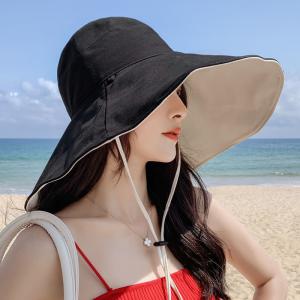 帽子 つば広 レディース UVカット ハット 日よけ 両面着 大きいサイズ 紫外線対策 日焼け対策 ...