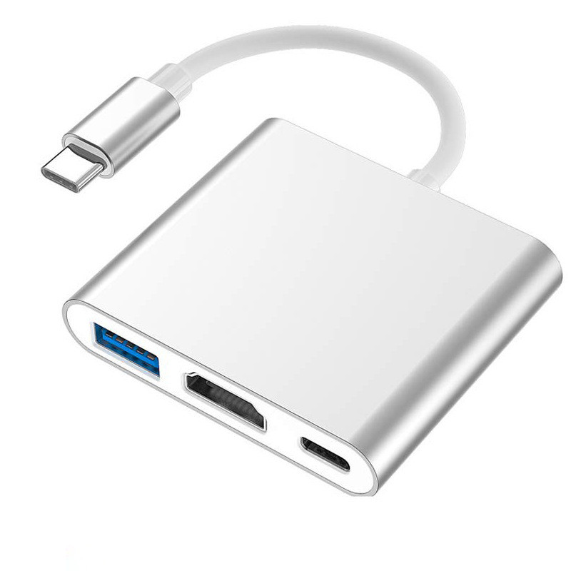 Type-C HDMI 変換アダプター 3in1 タイプC USB3.0 4K Mac PD充電 変換器 耐久 断線 防止 変換ケーブル アンドロイド｜alois｜02