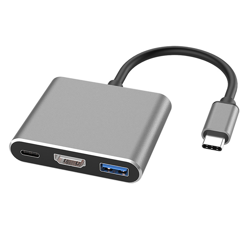 Type-C HDMI 変換アダプター 3in1 タイプC USB3.0 4K Mac PD充電 変換器 耐久 断線 防止 変換ケーブル アンドロイド｜alois｜03